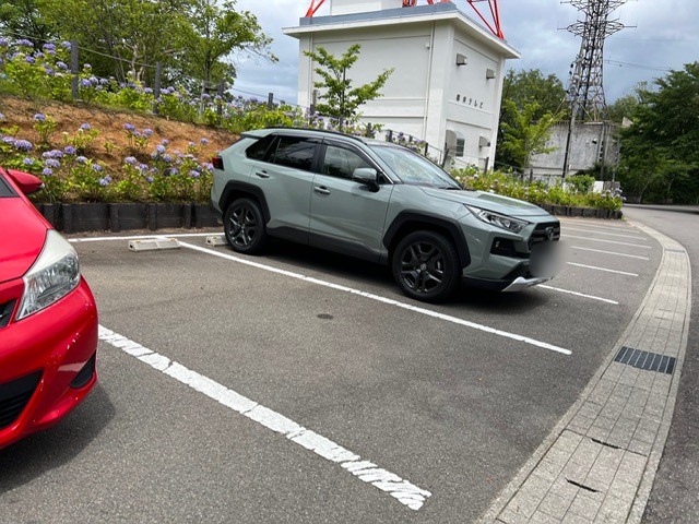 足羽山動物公園の第二駐車場